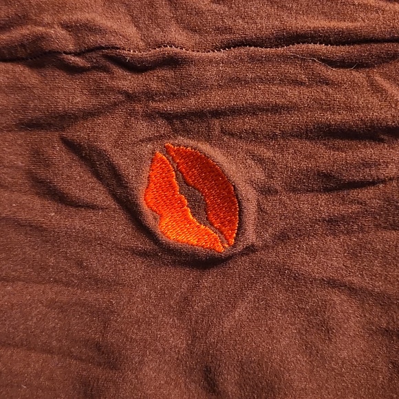 Burgundy opaque tights L/XL - Picture 2 of 6